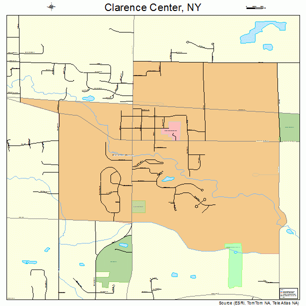 Clarence Center, NY street map