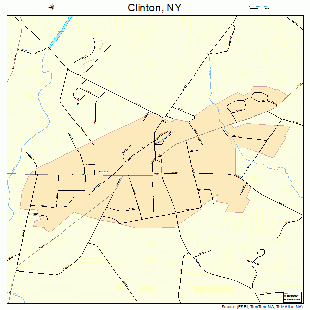 Clinton, NY street map