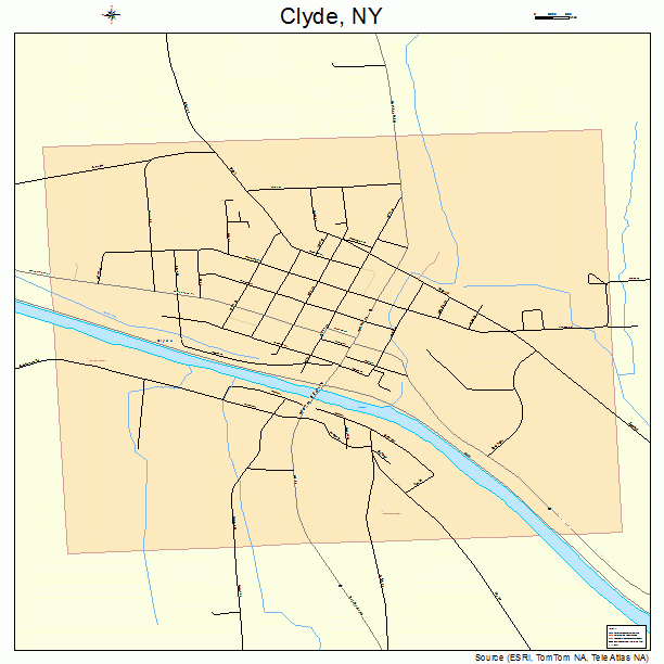 Clyde, NY street map