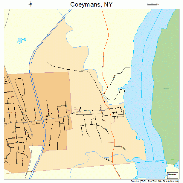 Coeymans, NY street map
