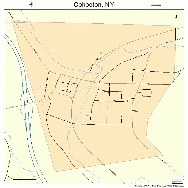 Cohocton, NY street map