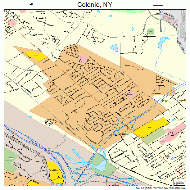 Colonie, NY street map