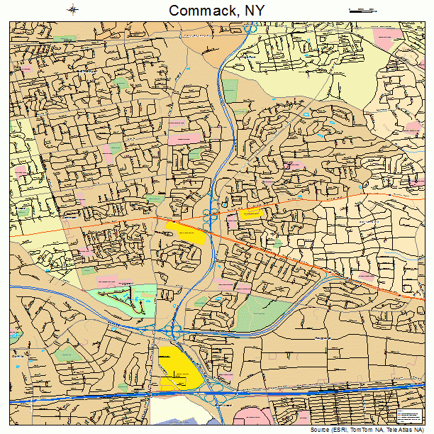 Commack, NY street map