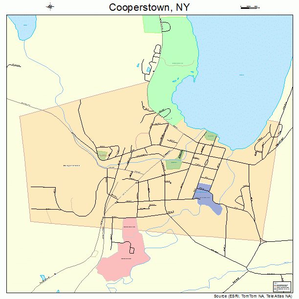 Cooperstown, NY street map
