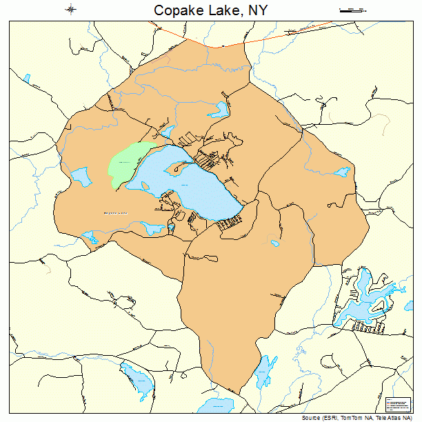 Copake Lake, NY street map