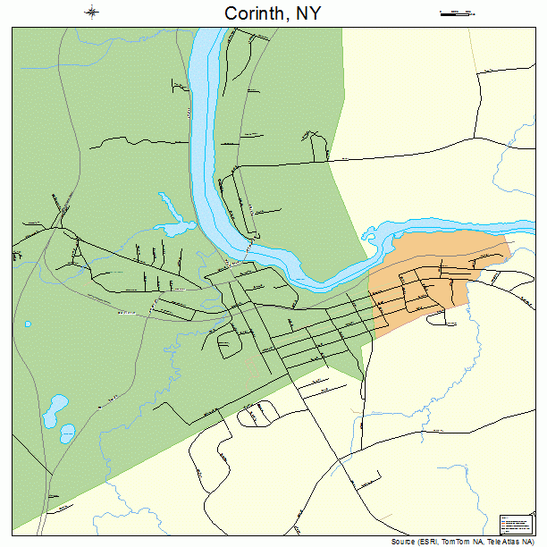 Corinth, NY street map