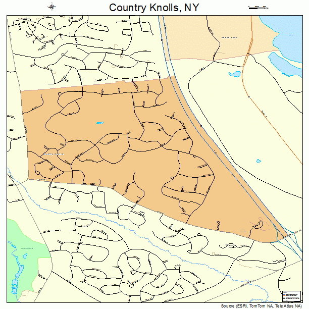 Country Knolls, NY street map