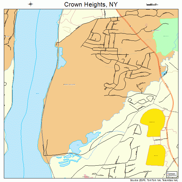 Crown Heights, NY street map