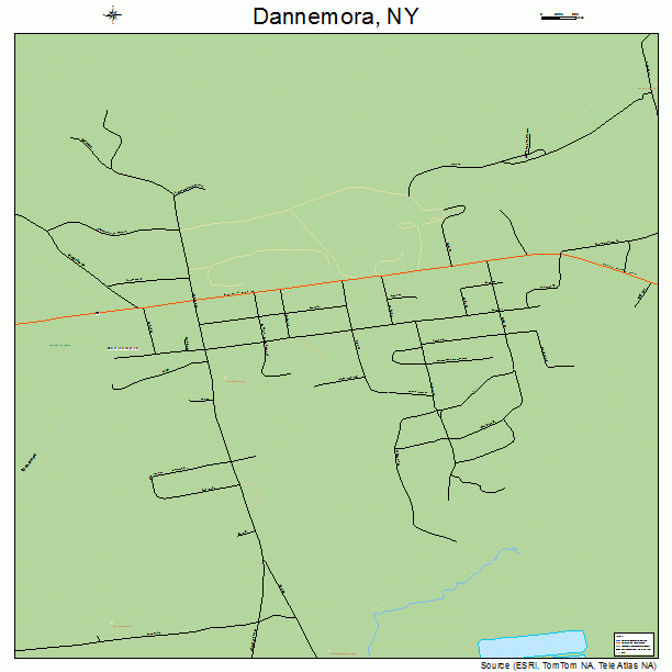 Dannemora, NY street map