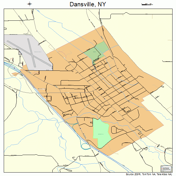 Dansville, NY street map