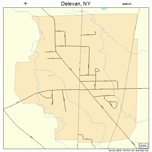 Delevan, NY street map