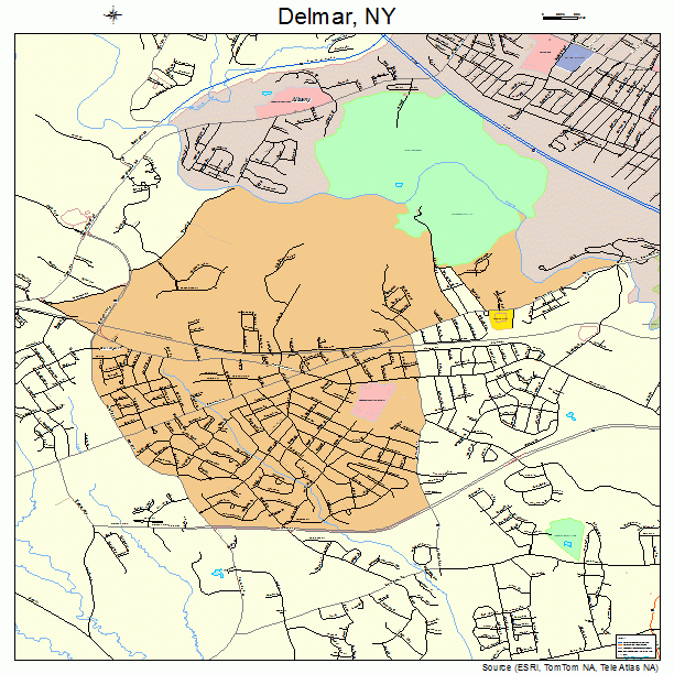 Delmar, NY street map