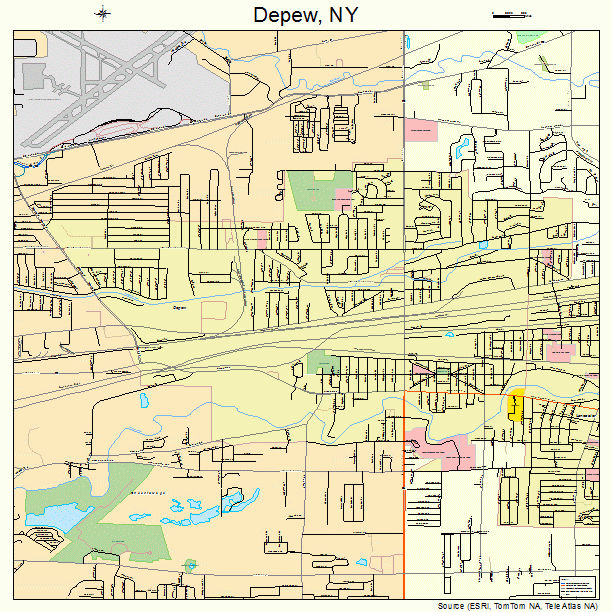 Depew, NY street map