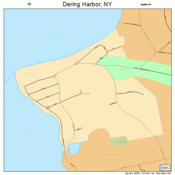 Dering Harbor, NY street map