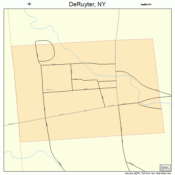 DeRuyter, NY street map