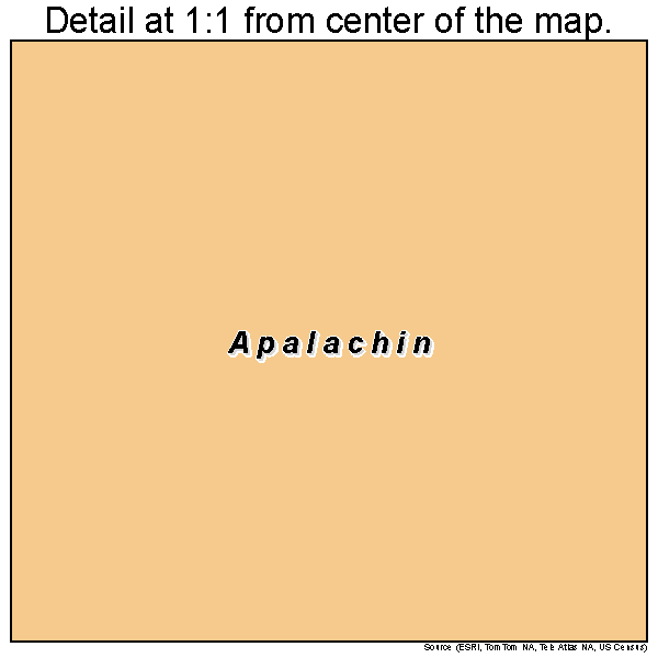 Apalachin, New York road map detail
