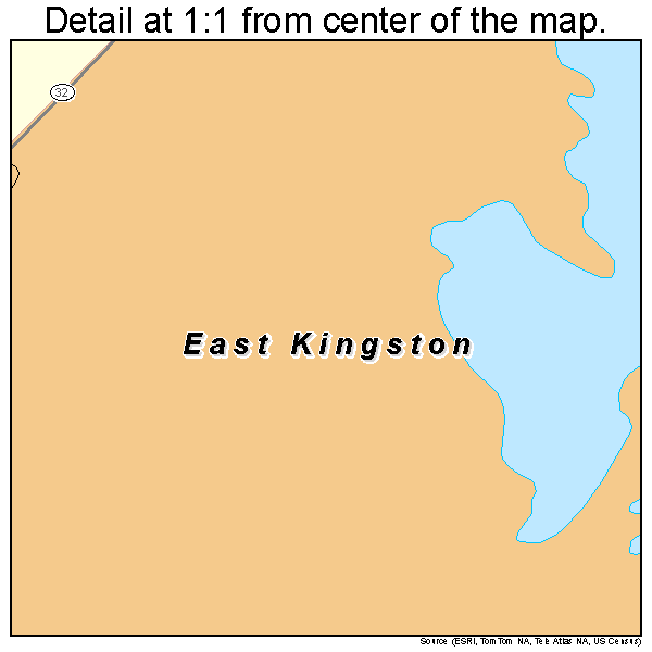 East Kingston, New York road map detail