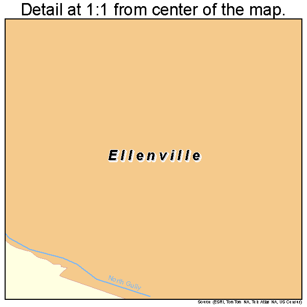 Ellenville, New York road map detail