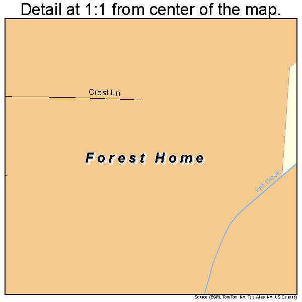 Forest Home, New York road map detail