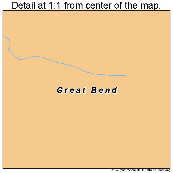 Great Bend, New York road map detail