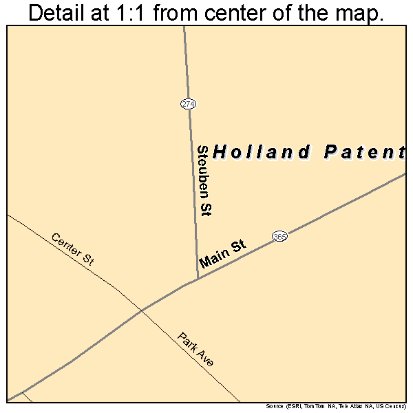 Holland Patent, New York road map detail