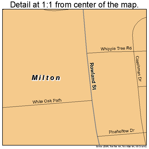 Milton, New York road map detail