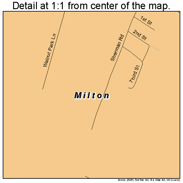 Milton, New York road map detail