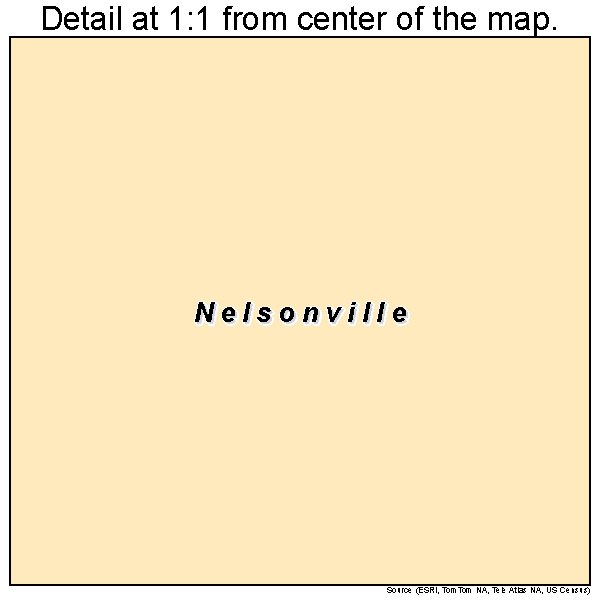 Nelsonville, New York road map detail