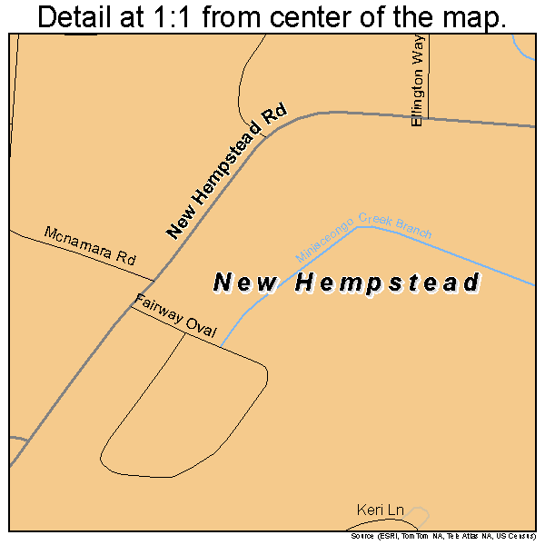 New Hempstead, New York road map detail