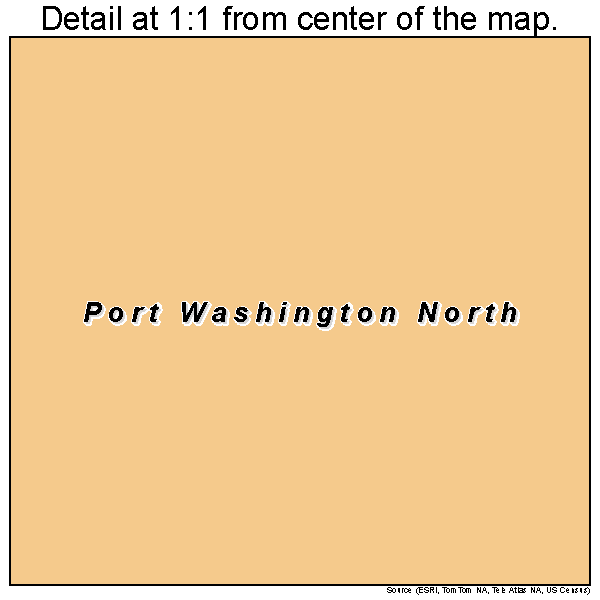Port Washington North, New York road map detail