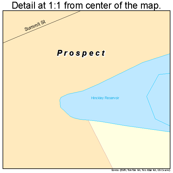 Prospect, New York road map detail