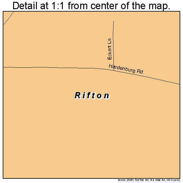 Rifton, New York road map detail