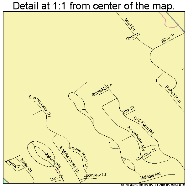 Riverhead, New York road map detail