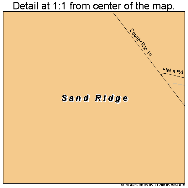 Sand Ridge, New York road map detail