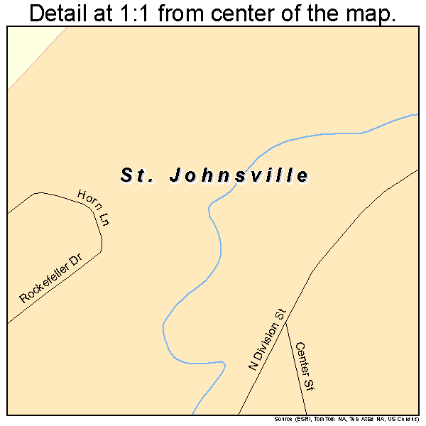 St. Johnsville, New York road map detail