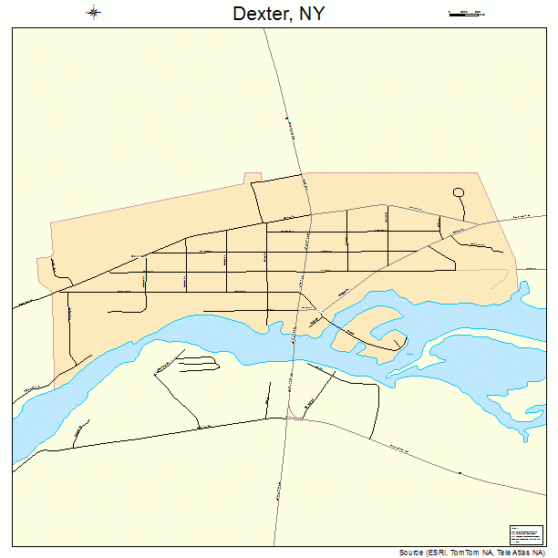 Dexter, NY street map