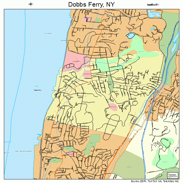 Dobbs Ferry, NY street map