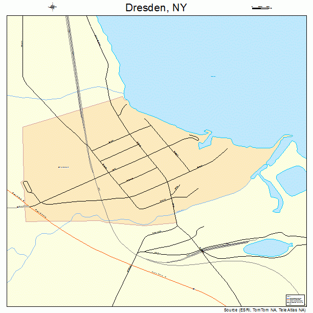 Dresden, NY street map