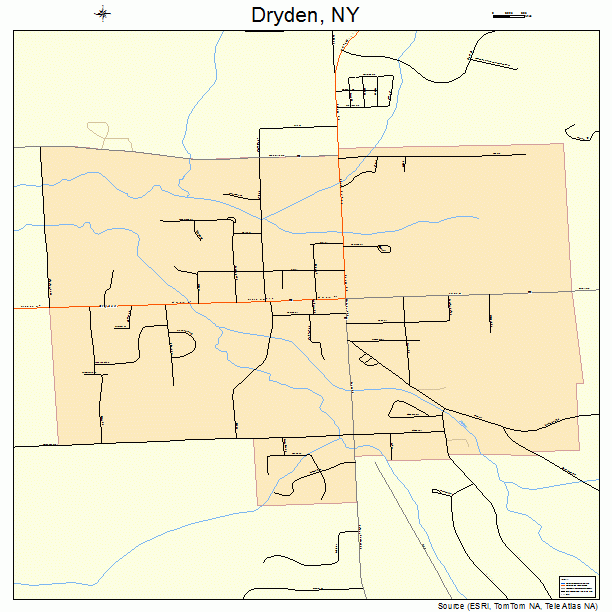 Dryden, NY street map