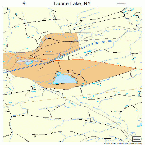 Duane Lake, NY street map
