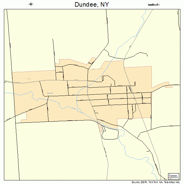 Dundee, NY street map