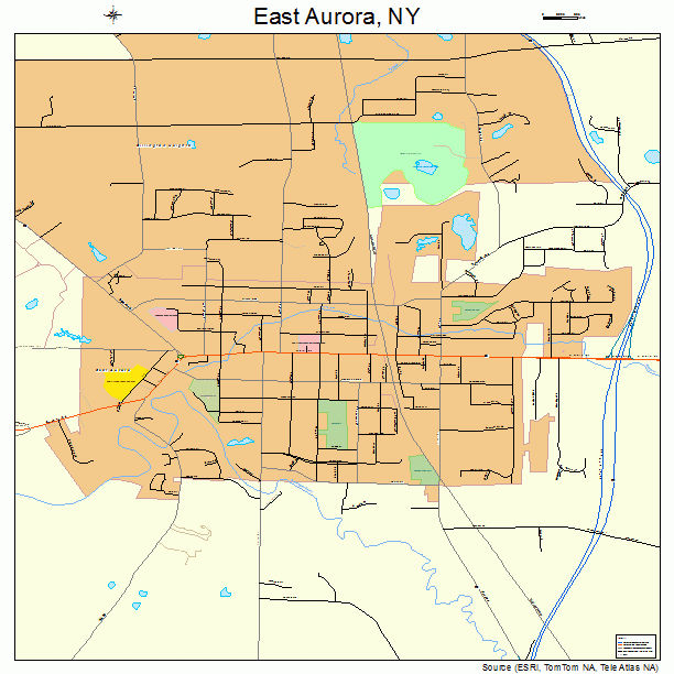 East Aurora, NY street map