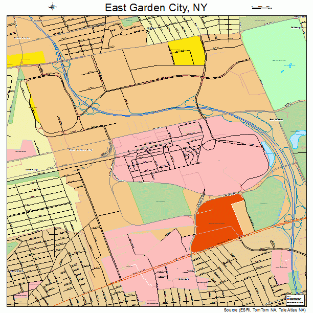 East Garden City, NY street map