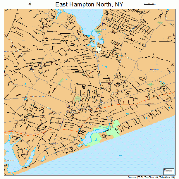 East Hampton North, NY street map