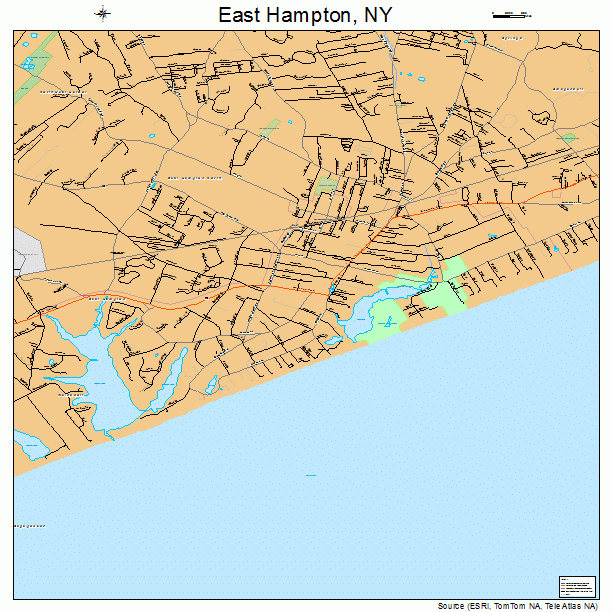 East Hampton, NY street map