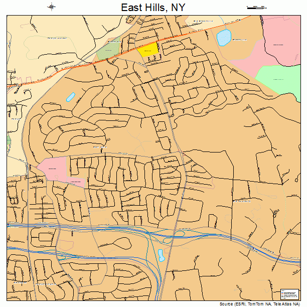 East Hills, NY street map