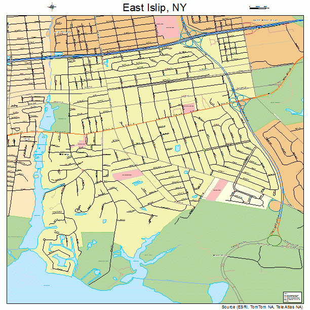 East Islip, NY street map