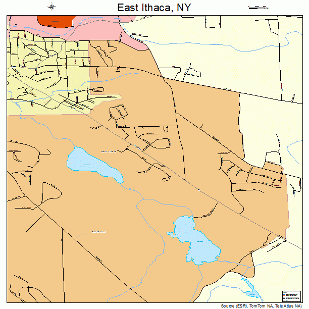 East Ithaca, NY street map