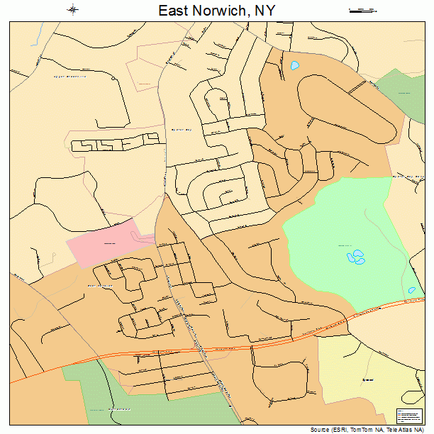 East Norwich, NY street map