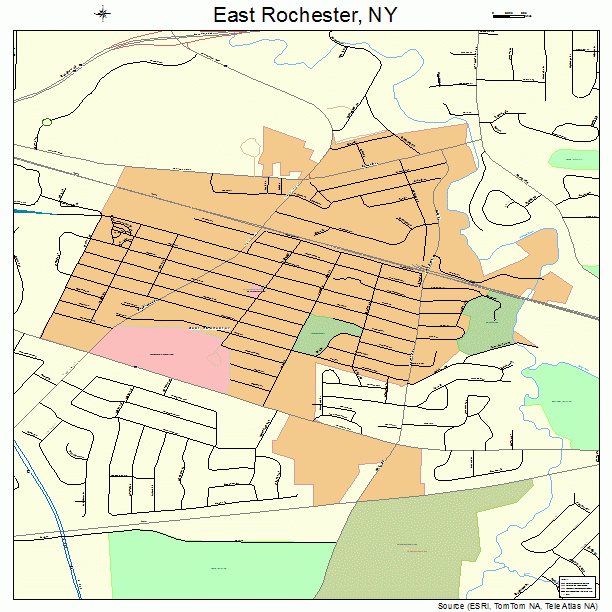 East Rochester, NY street map